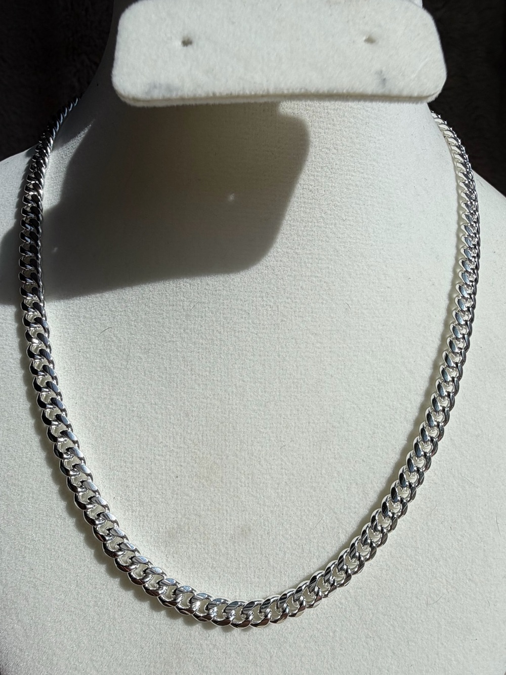 Solid Italian 925 Sterling Silver Heavy-Link Miami Cuban Chain Necklace
